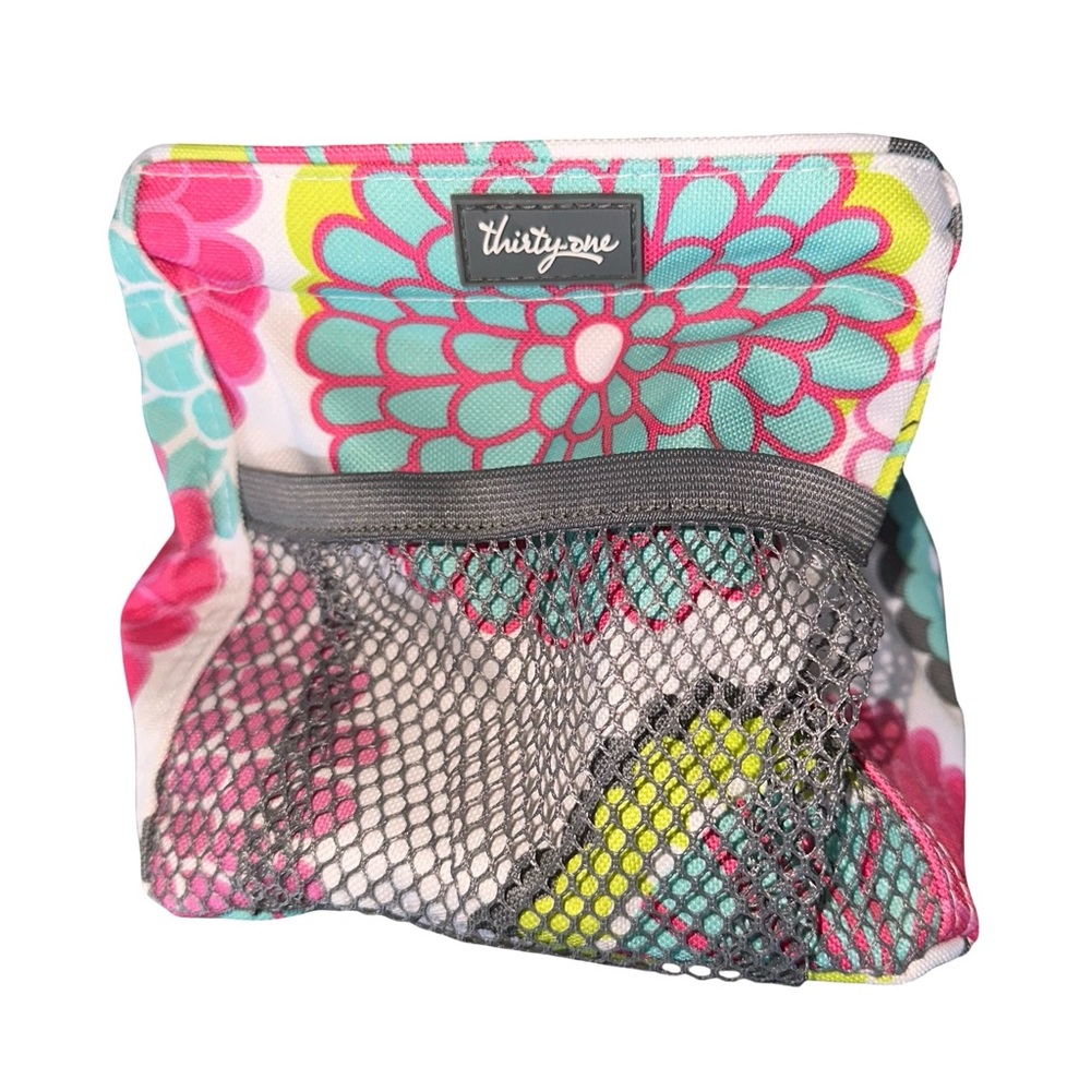 thirty-one Floral Travel Hanging Toiletry Bag Organizer Bin & Wallet BUNDLE - Picture 6 of 10